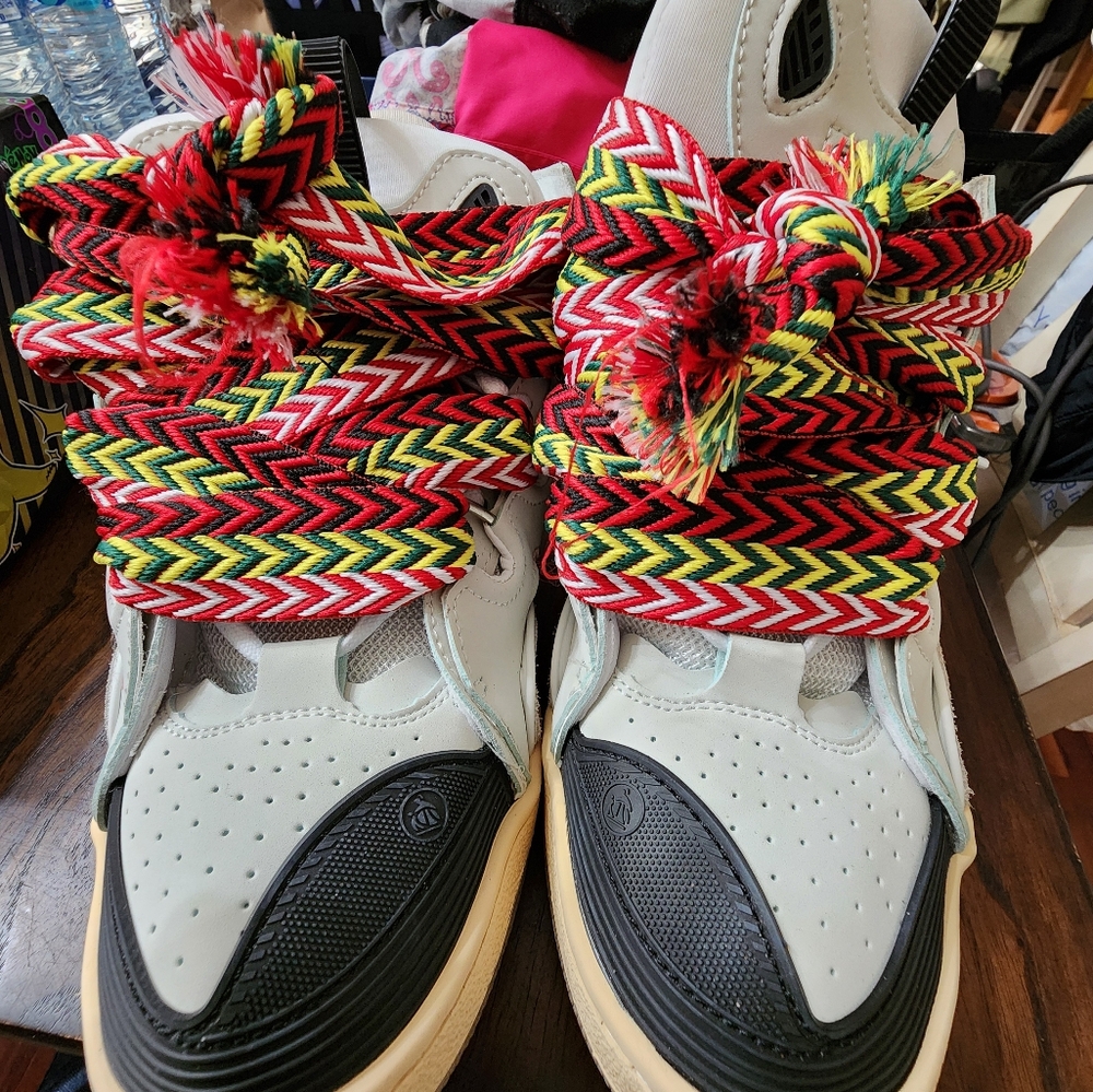Lanvin Multicolor High-Top Sneakers